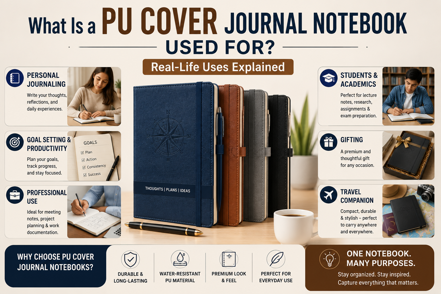 What Is a PU Cover Journal Notebook Used for?