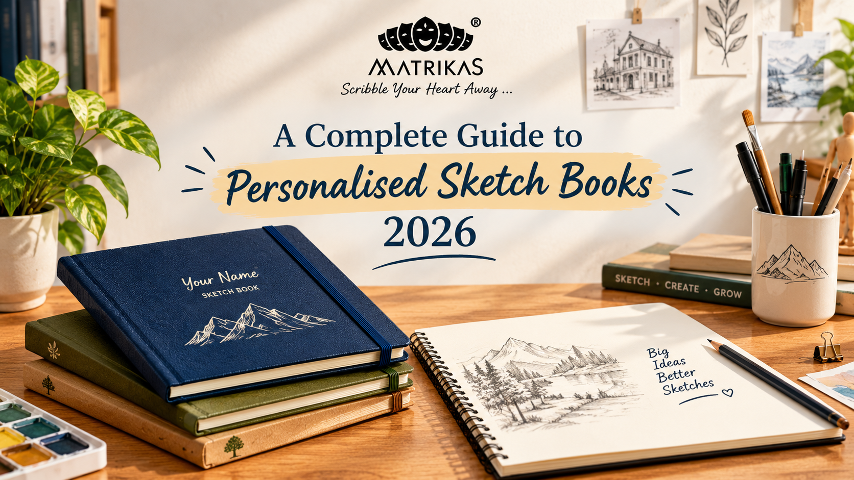 Personalised Sketch Books 2026